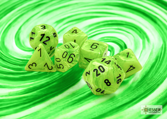 Vortex Bright Green/black Polyhedral