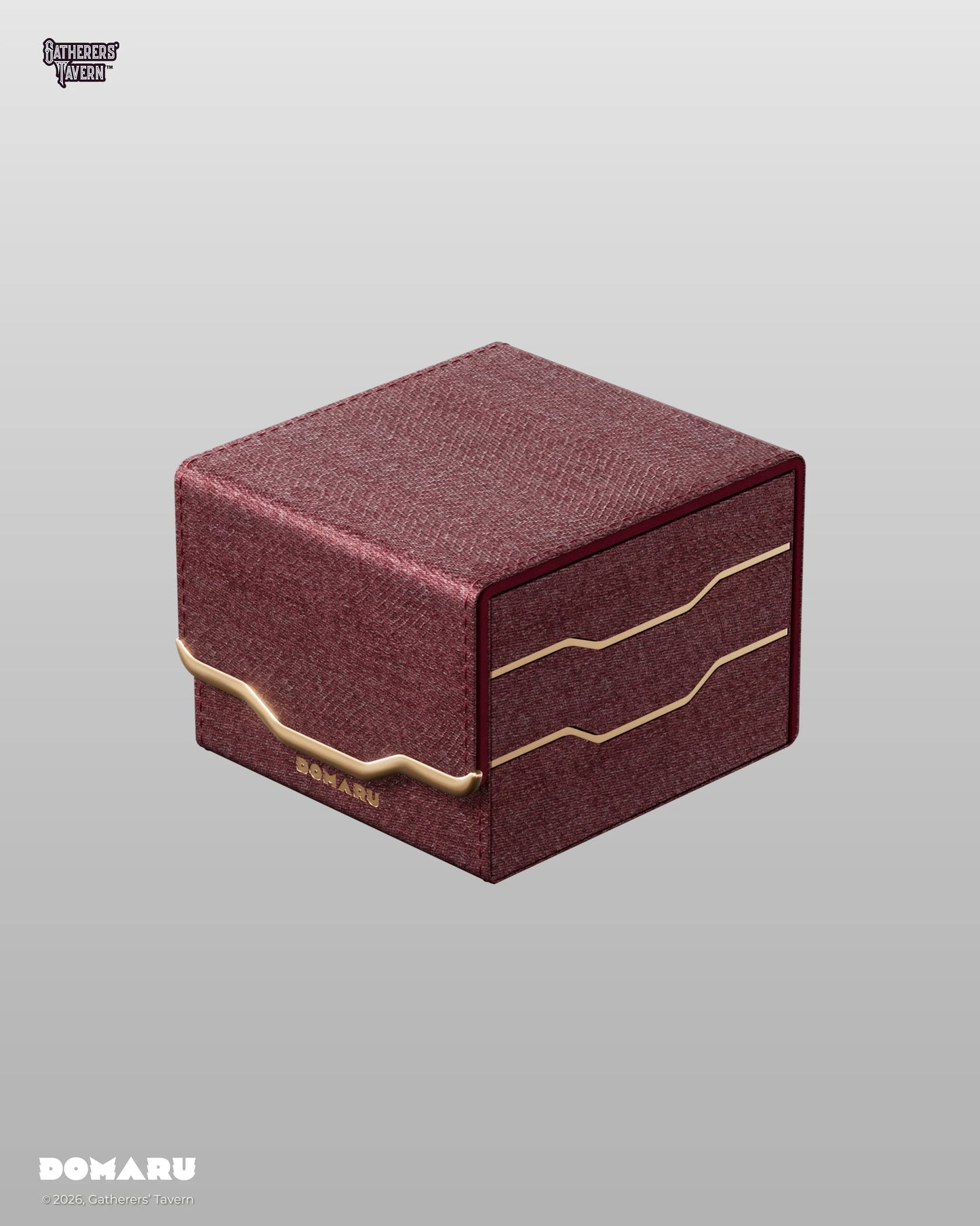 DOMARU Deck Box: Armory Collection - Carnelian - Horizon 133+ Sideloading Box