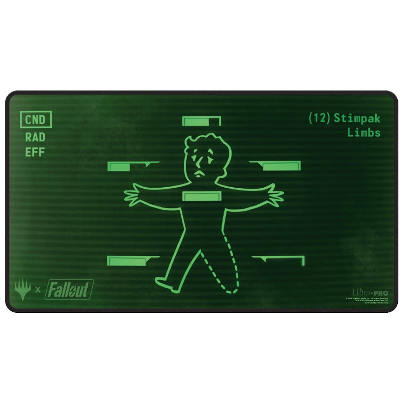 Ultra Pro Playmat: MTG - Fallout Inventory Management (Black Stitched)
