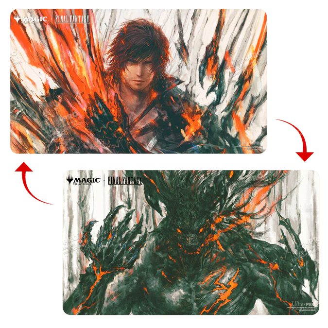 Ultra Pro Playmat: Universes Beyond - FINAL FANTASY: Clive, Ifrit’s Dominant / Ifrit, Warden of Inferno (double-sided)