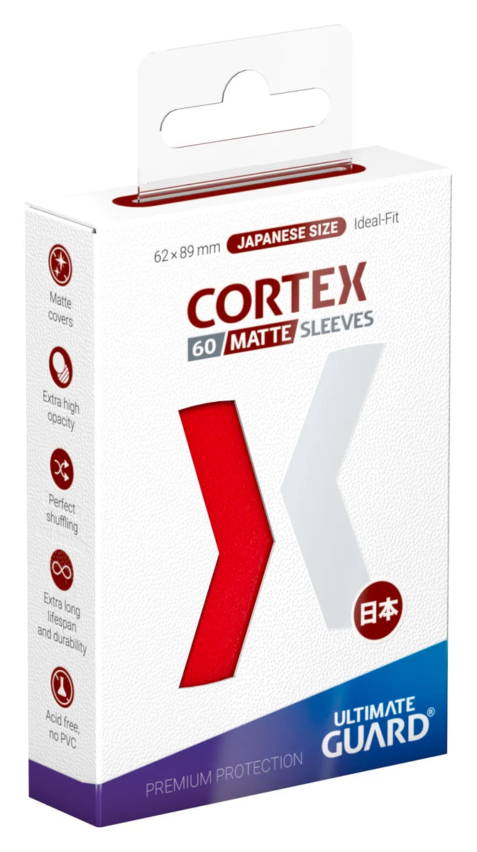 Cortex Sleeves Matte Japanese Size (60) - Red