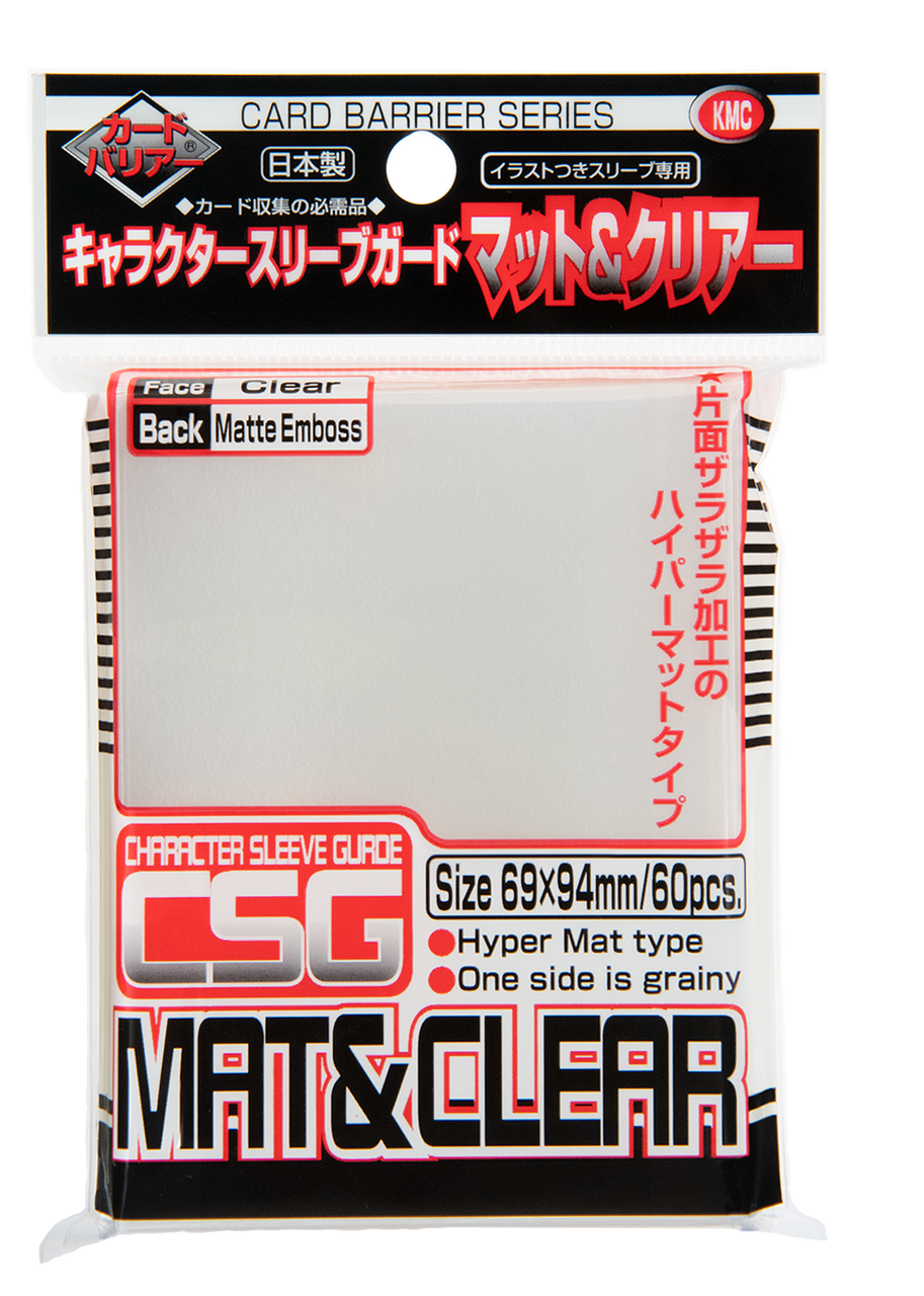 KMC Card Barrier Character Sleeve Guard Mat And Clear 60pcs