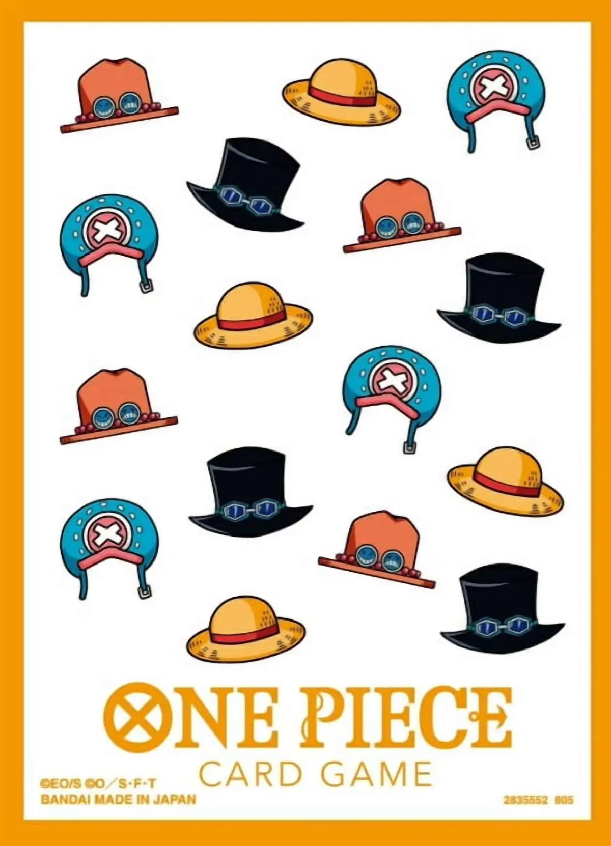 One Piece Card Game Official Sleeves: Hat Pattern