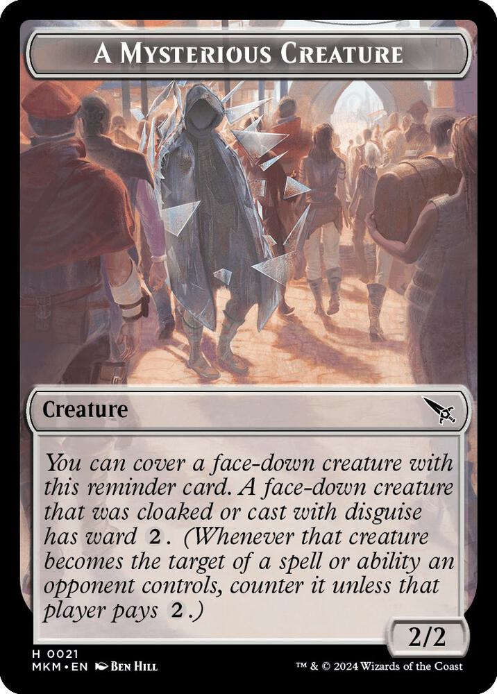 Ooze // A Mysterious Creature Double-Sided Token (Back)
