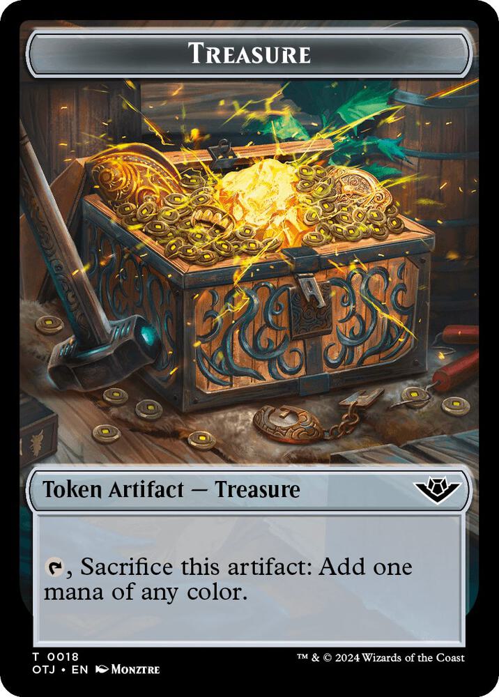 Mercenary // Treasure Double-Sided Token (Back)