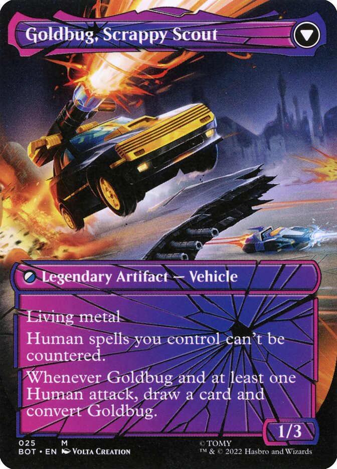Goldbug, Humanity's Ally (Shattered Glass) (Back)