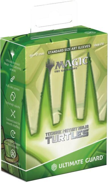 Magic: The Gathering: Teenage Mutant Ninja Turtles Art Sleeves - Turtle Planeswalker Symbol (100-Pack) - Ultimate Guard Card Sleeves