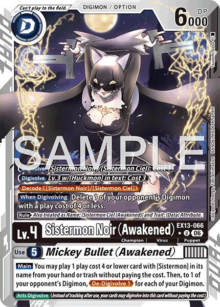 Sistermon Noir (Awakened) // Mickey Bullet (Awakened) (Limited Foil)
