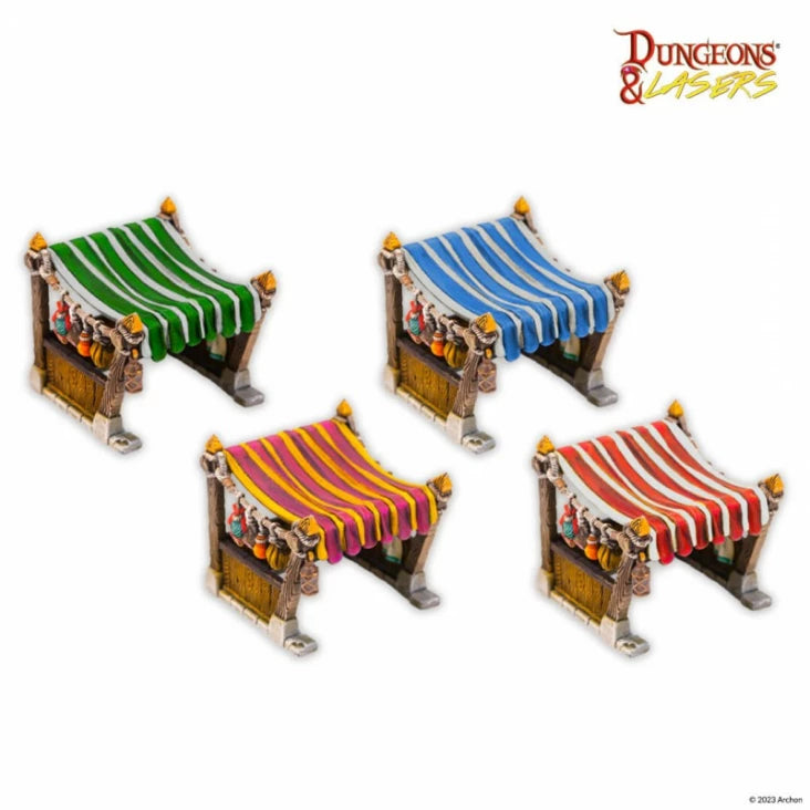 Dungeons & Lasers - Market Stalls Miniature Set