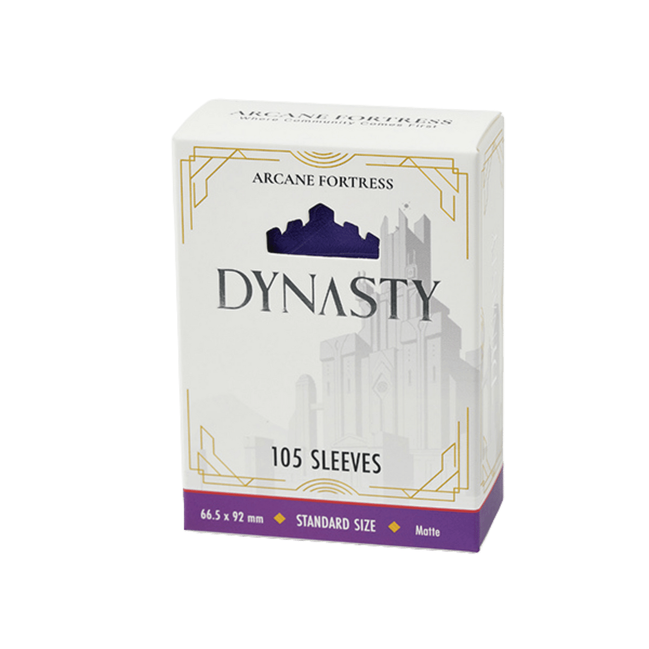 Arcane Fortress Sleeves: Dynasty Collection - Matte, Royal Purple (105ct)