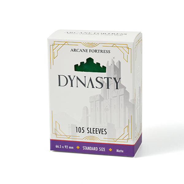 Arcane Fortress Sleeves: Dynasty Collection - Matte, Forest Green (105ct)