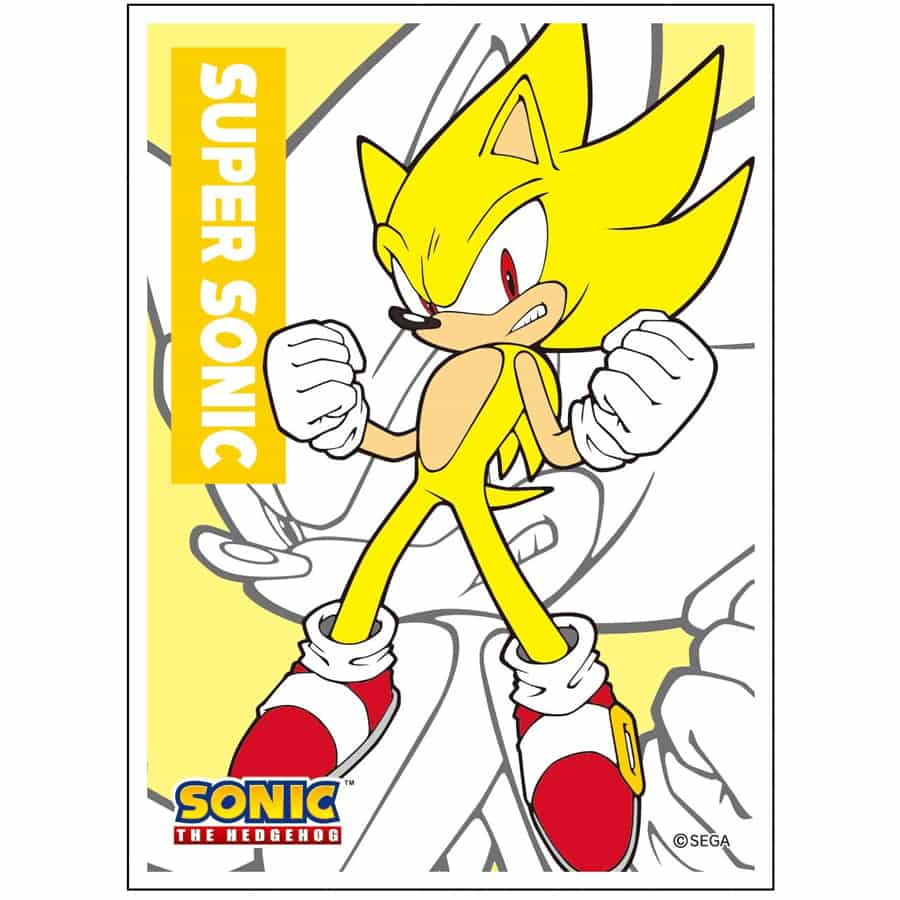 Ensky Card Sleeves: Sonic the Hedgehog - Super Sonic (65ct)