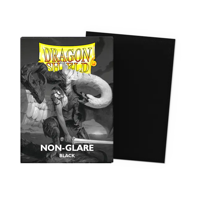 Dragon Shield - Black - Non-Glare - Matte Sleeves - Standard Size