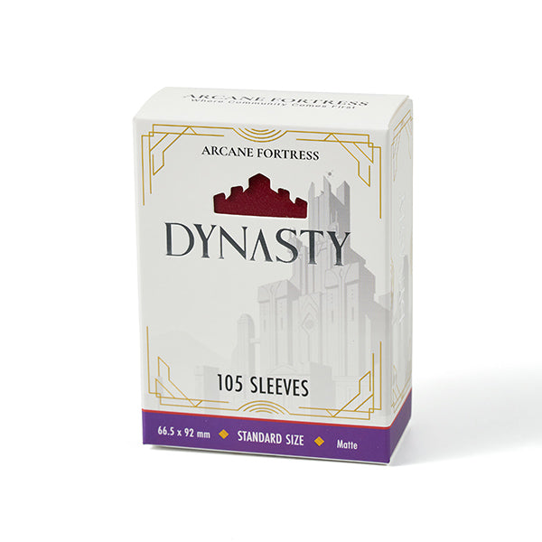 Arcane Fortress Sleeves: Dynasty Collection - Matte, Dark Ruby (105ct)