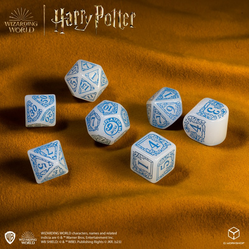 Harry Potter: Ravenclaw Modern Dice Set - White