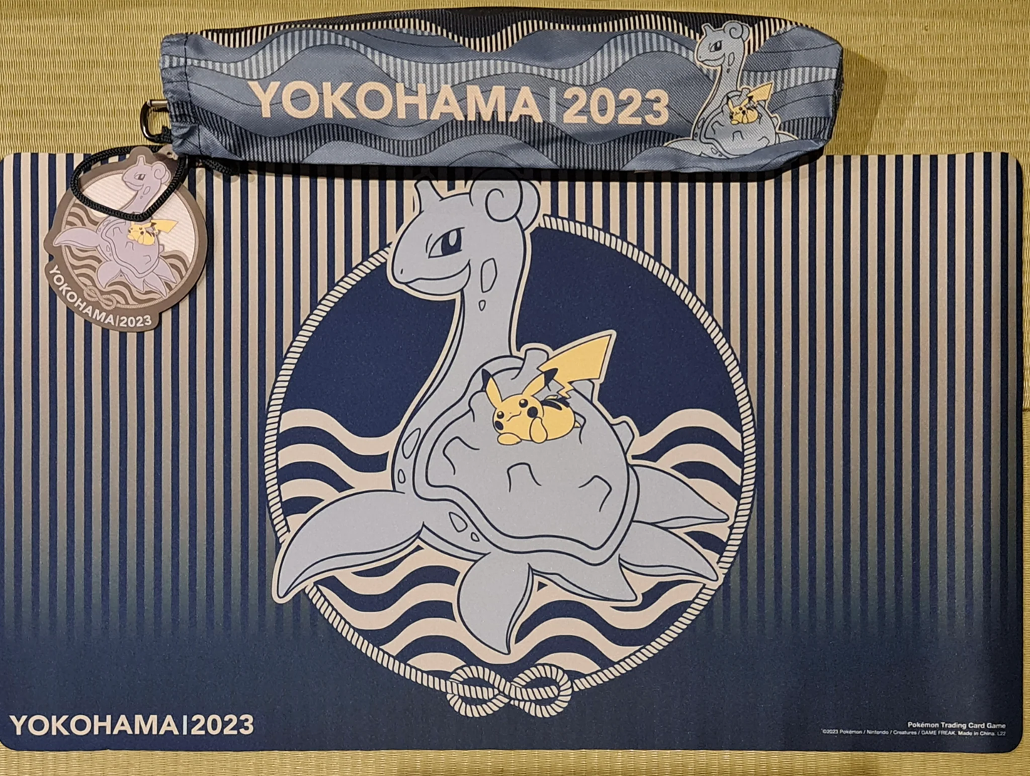Pokemon Center Exclusive: Pokemon World Championship 2023 Playmat & Playmat Bag (LAPRAS)