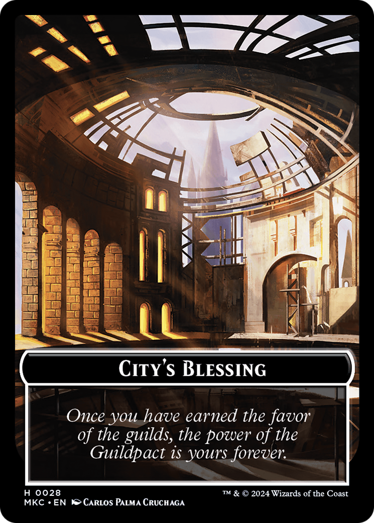 City's Blessing // Human Soldier Double-Sided Token [Murders at Karlov Manor Commander Tokens]