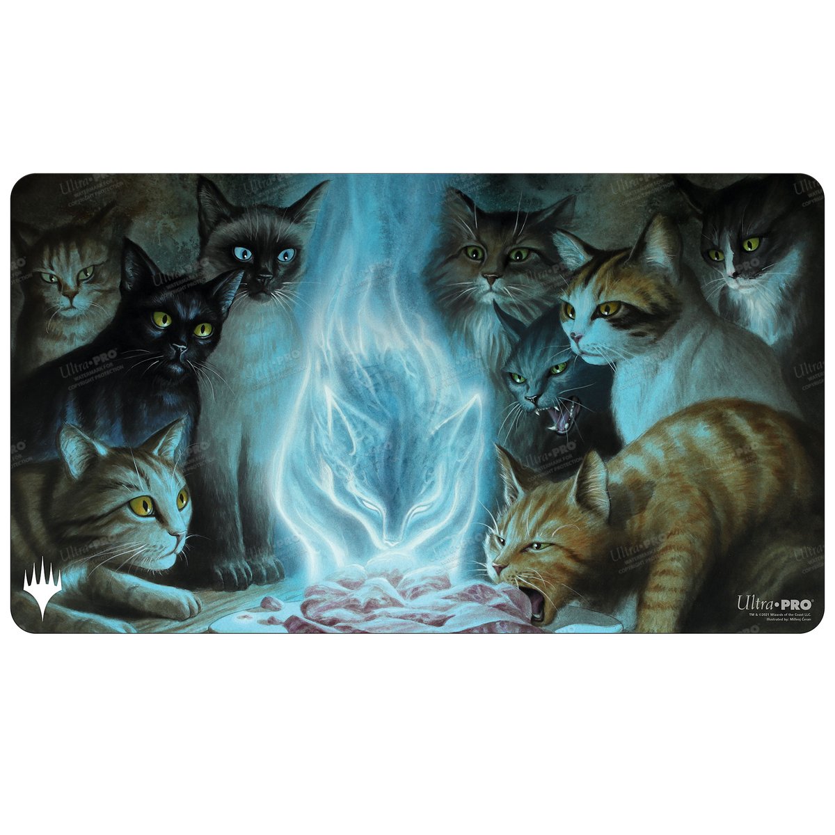 Innistrad Midnight Hunt Playmat B featuring Can't Stay Away for Magic: The Gathering