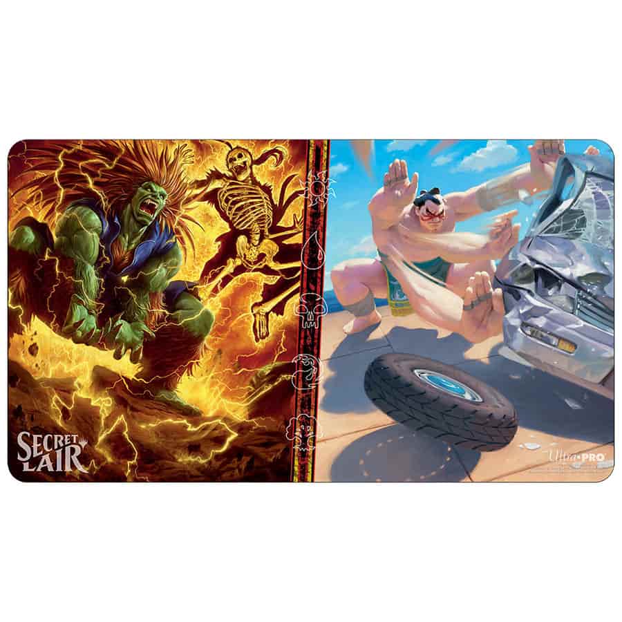 Ultra Pro - Street Figher Secret Lair Playmats: Blanka and E. Honda