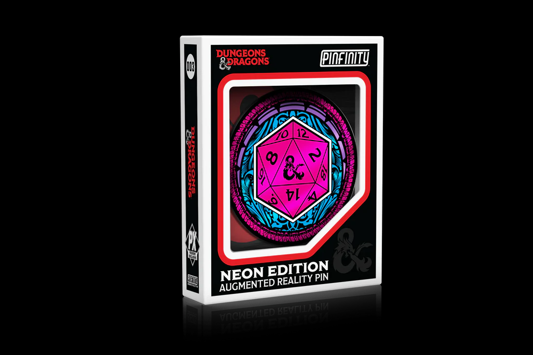 Pinfinity AR Pins: Dungeons & Dragons - D20 NEON EDITION