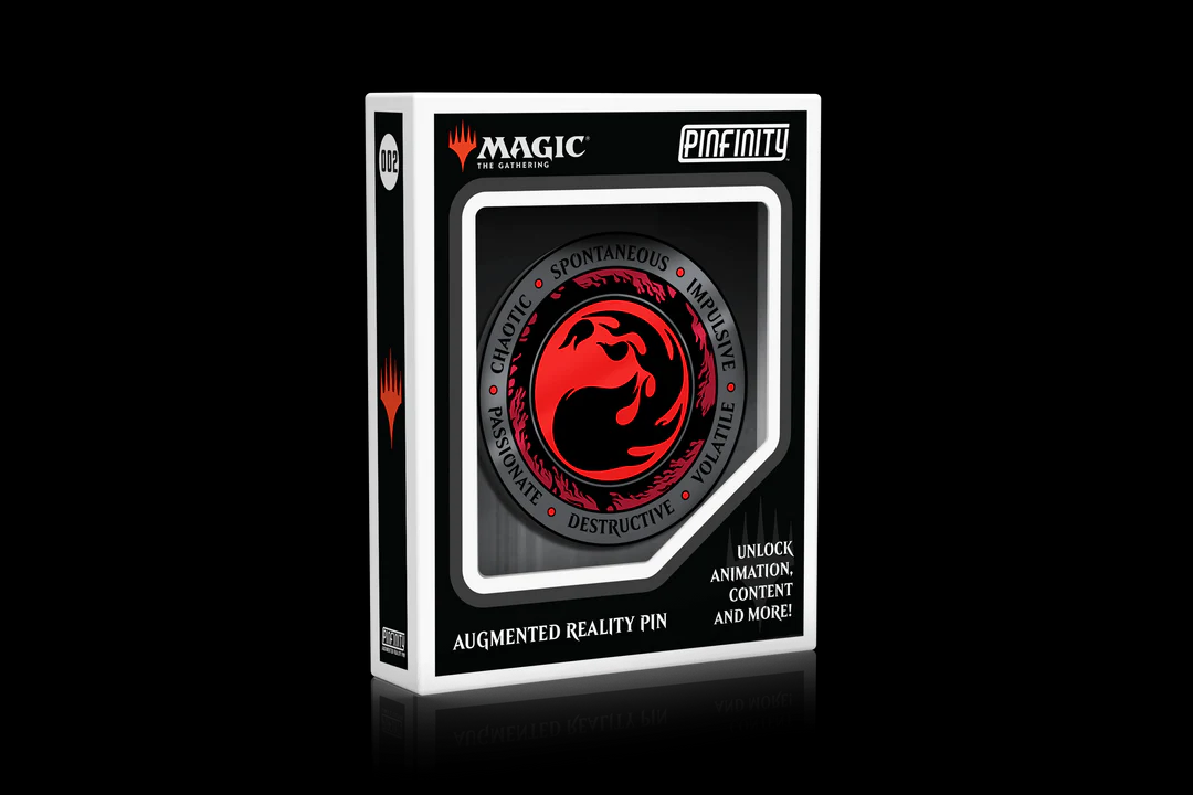 Magic: The Gathering Red Mana Crest Augmented Reality Enamel Pin