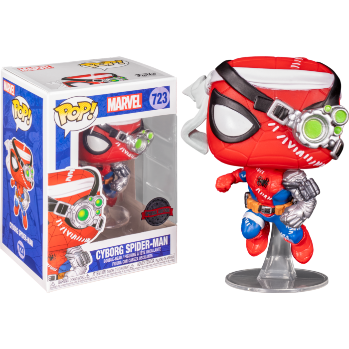 Funko POP! Marvel Exclusive SpiderMan Cyborg Spider-Man #723