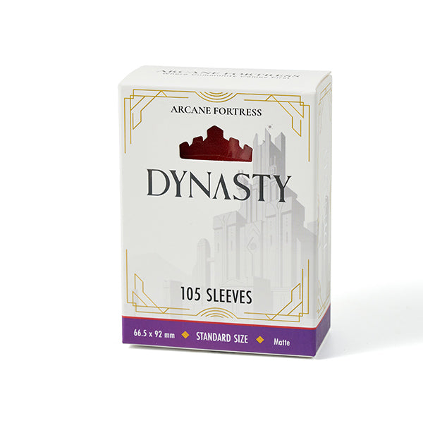 Arcane Fortress Sleeves: Dynasty Collection - Matte, Crimson Red (105ct)