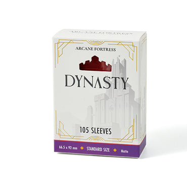 Arcane Fortress Sleeves: Dynasty Collection - Matte, Crimson Red (105ct)