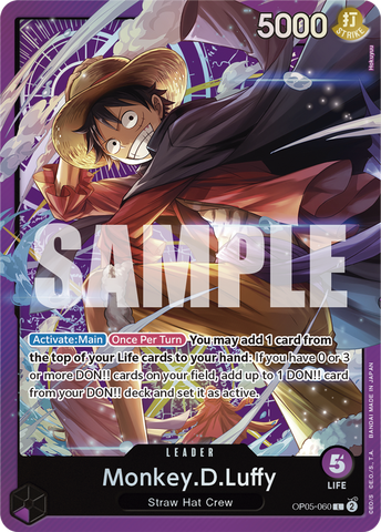 One Piece Card Game: Sound Loader Vol. 1 - Monkey.D.Luffy.