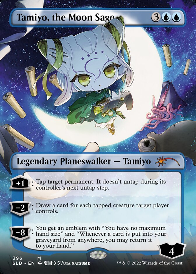 Tamiyo, the Moon Sage (Borderless) [Secret Lair Drop Series]