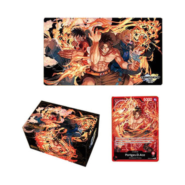 One Piece Trading Card Game Ace / Sabo / Luffy Special Goods Set [Storage Box, Playmat & Card]