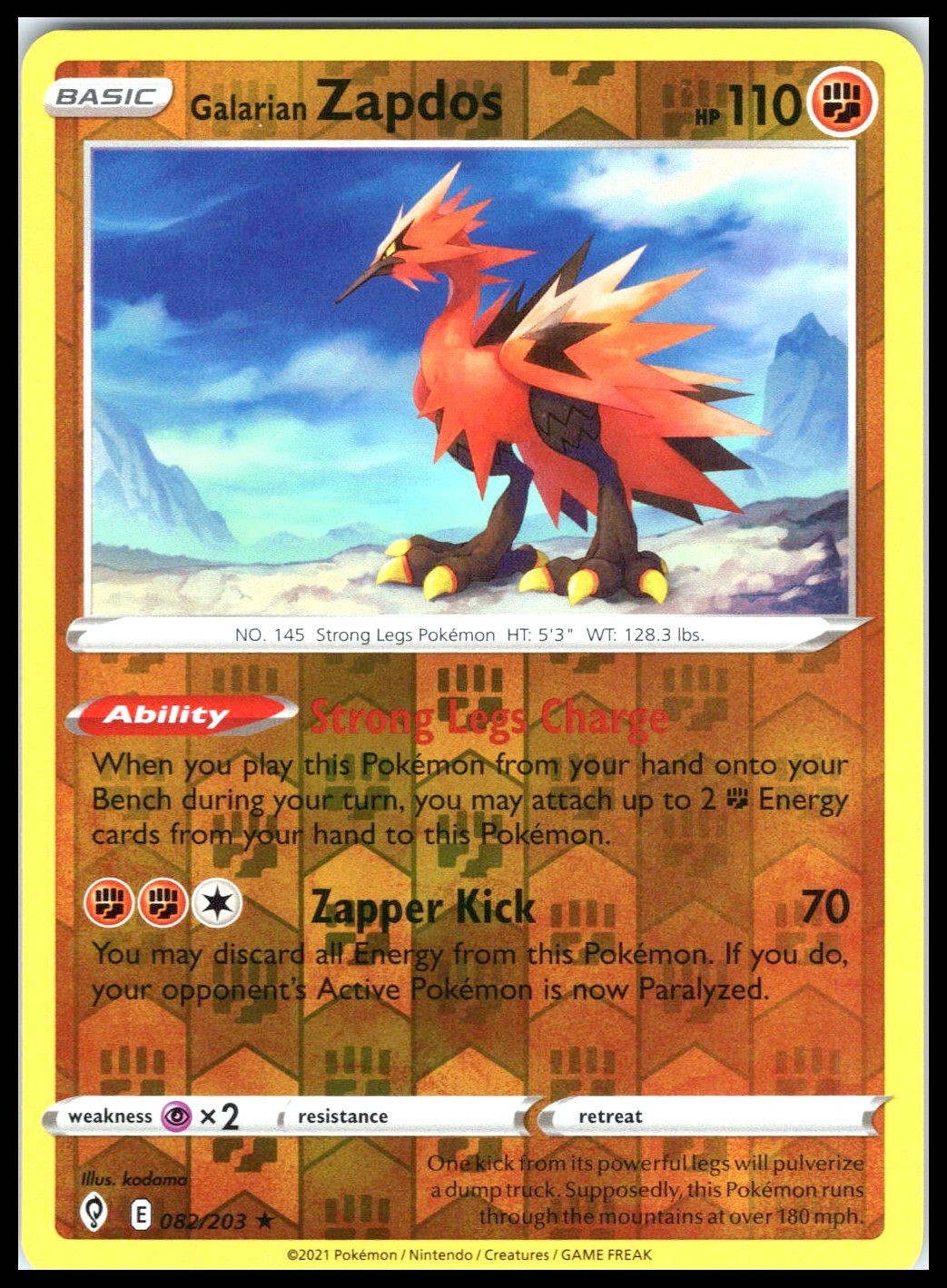 Galarian Zapdos