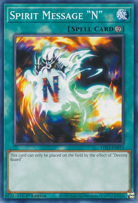 Spirit Message "N"