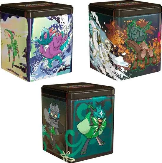 Pokemon 2025 Stacking Tins  (Treasures of Ruin, Paradox Pokemon, Ogerpon)