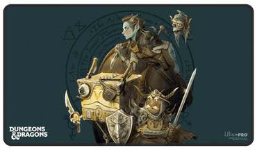 Planescape: Adventures in the Multiverse for Dungeons & Dragons Black Stitched Playmat - Turn of Fortune’s Wheel Alternate Cover Artwork