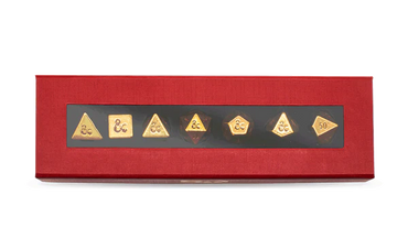 50th Anniversary Heavy Metal 7 RPG Dice Set for Dungeons & Dragons