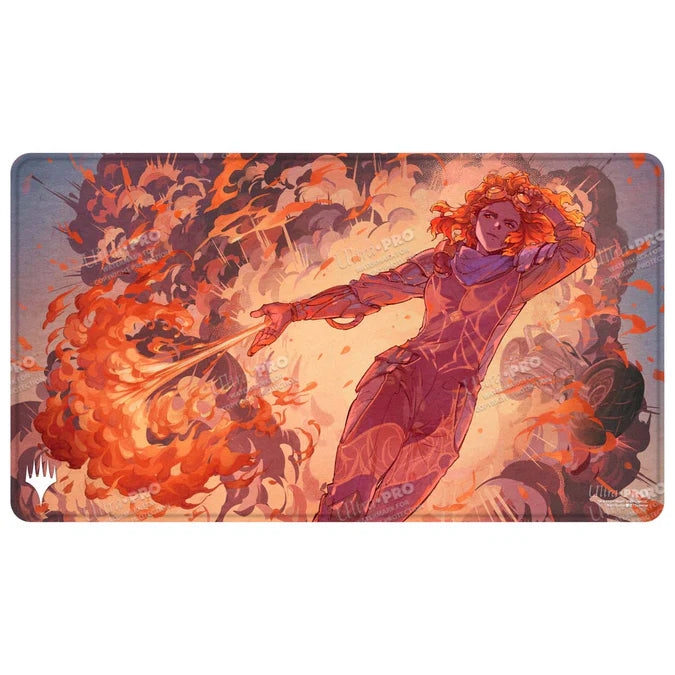Ultra Pro: Aetherdrift Chandra’s Ignition Stitched Edge Playmat for Magic: The Gathering