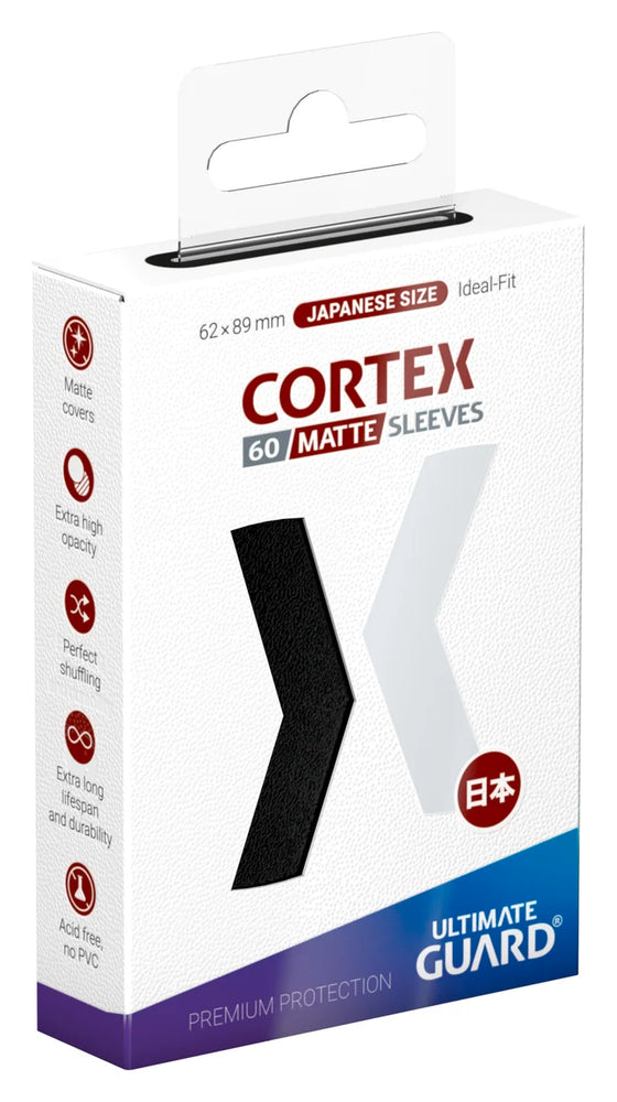 Cortex Sleeves Matte Japanese Size (60) - Black