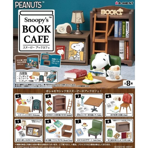 Re-Ment PEANUTS Snoopy's BOOK CAFÉ (One Random)