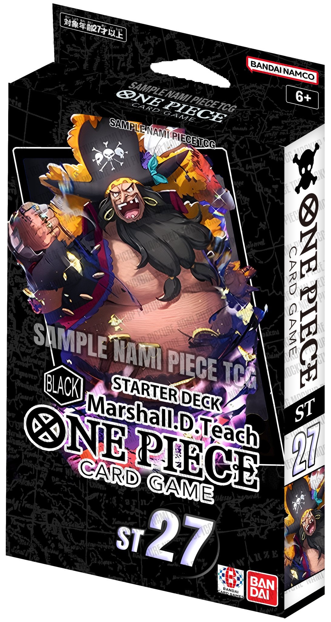 One Piece Card Game: Black Marshall.D.Teach Starter Deck [ST-27]