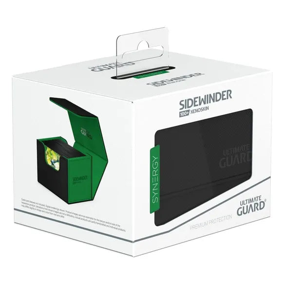 Ultimate Guard: Synergy Sidewinder Xenoskin Deck Case 100+ - Black/Green