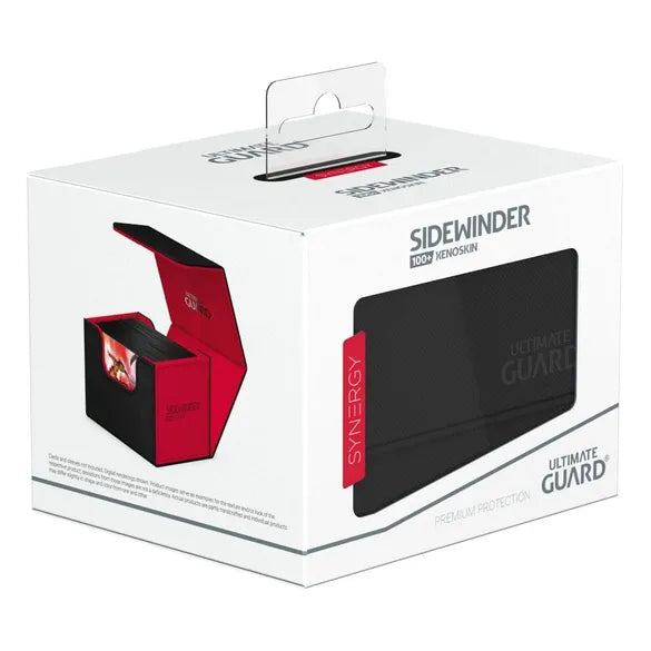 Ultimate Guard: Synergy Sidewinder Xenoskin Deck Case 100+ - Black/Red