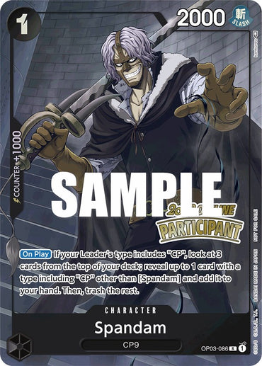 Spandam (Offline Regional 2023) [Participant] [One Piece Promotion Cards]