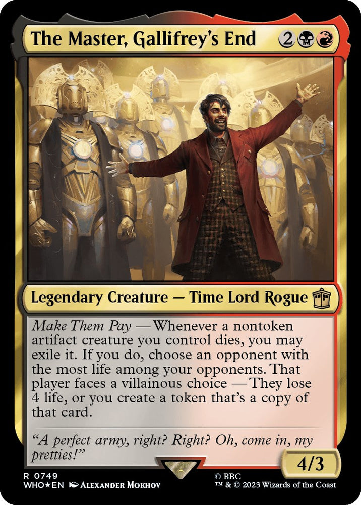 The Master, Gallifrey's End (Surge Foil)