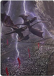Mordor on the March Art Card