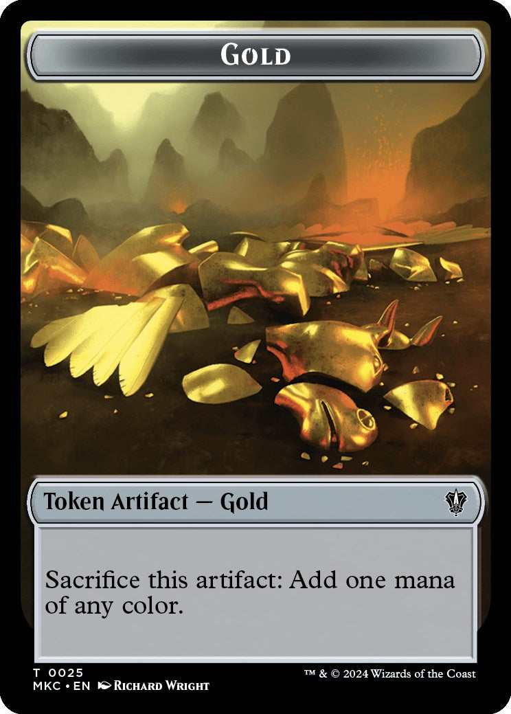 Gold // Lightning Rager Double-Sided Token
