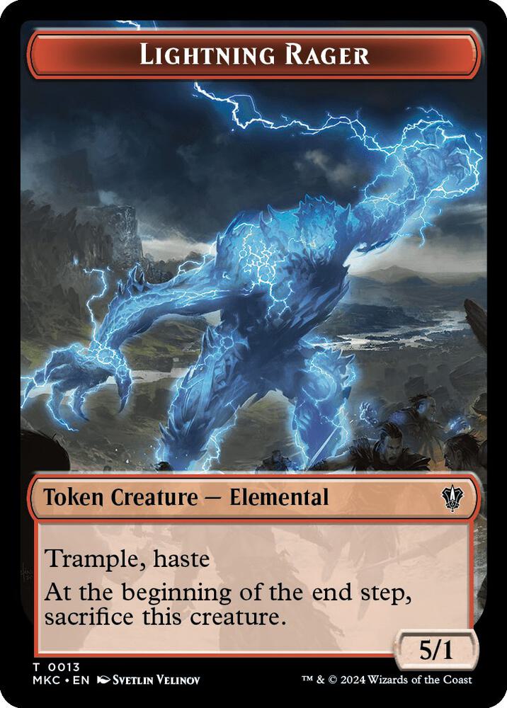 Gold // Lightning Rager Double-Sided Token (Back)