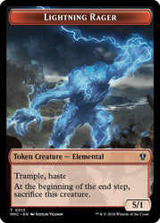 Gold // Lightning Rager Double-Sided Token (Back)