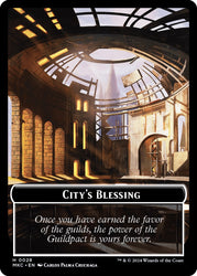 City's Blessing // Human Soldier Double-Sided Token