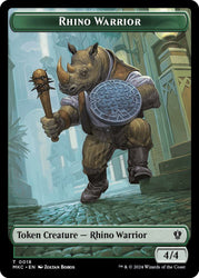 Thopter // Rhino Warrior Double-Sided Token (Back)